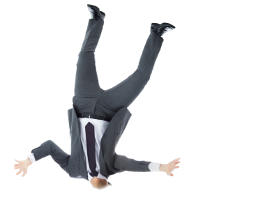 İş adamının dijital png fotoğrafı şeffaf arka planda ters çevrilmiş. İzole fotoğraf, iş ve profesyonel..