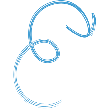 Şeffaf arkaplanı gösteren mavi değişken okun dijital png çizimi. İzole görüntü, şekil, renk ve yön kavramı.