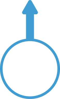 Mavi okun dijital png çizimi ve şeffaf arkaplanda daire. İzole görüntü, yön ve şekil kavramı.