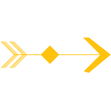 Şeffaf arkaplanda sarı okun dijital png çizimi. Ayrı görüntü, oklar, şekiller ve yönler.