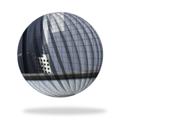 Çemberin dijital png çizimi ve şeffaf arka planda binalar. İzole görüntü, mimari ve şehir manzarası kavramı.