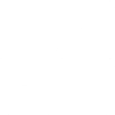 Beyaz haçların dijital png çizimi saydam arkaplanda tekrarlanan oklar. Ayrı resim, tasarım arkaplan ve maket.