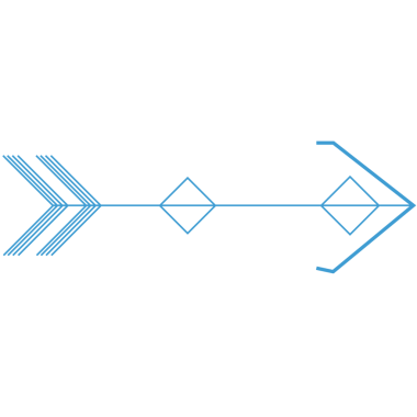 Şeffaf arkaplanda mavi okun dijital png çizimi. Ayrı görüntü, oklar, şekiller ve yönler.