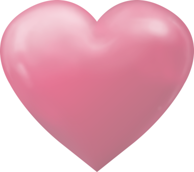 Şeffaf arka planda pembe kalbin dijital png çizimi. İzole görüntü, aşk ve romantizm kavramı.