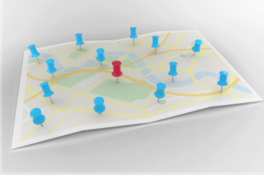 Şehir haritasının dijital png illüstrasyonunda şeffaf arkaplanda lobutlar var. İzole görüntü, haritalar ve seyahat.