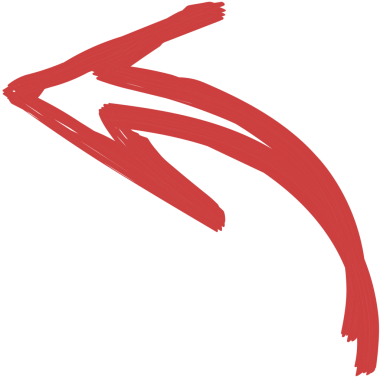 Şeffaf arkaplanda kırmızı okun dijital png çizimi. Ayrı görüntü, oklar, şekiller ve yönler.