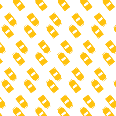 Şeffaf arkaplanda sarı şişe desenlerinin dijital png çizimi. İzole görüntü, şekiller, arkaplan tasarımı ve desen.