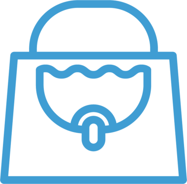 Şeffaf arkaplanda mavi bavulun dijital png çizimi. İzole görüntü, iş ve iş, belge depolama.