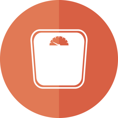 Kırmızı dairenin dijital png çizimi ve şeffaf arkaplan ölçeği. İzole görüntü, diyet ve simgeler.