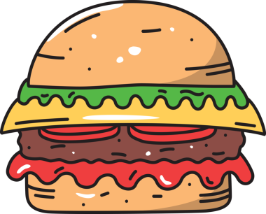 Şeffaf arkaplanda çizburgerin dijital png çizimi. İzole görüntü, şekil ve yiyecek ve içecek konsepti.