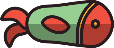 Şeffaf arkaplanda kırmızı ve yeşil şekillerin dijital png çizimi. İzole görüntü, şekiller ve kalıp kavramı.