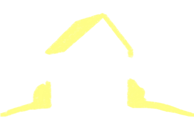 Şeffaf arkaplanda sarı ev şeklinin dijital png çizimi. İzole görüntü, yapı ve mimari.