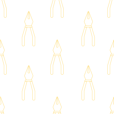 Şeffaf arkaplanda sarı araç deseninin dijital png çizimi. Ayrı resim, araçlar, arkaplan tasarımı ve desen.