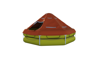 Şeffaf arka planda kurtarma dubalarının dijital png çizimi. İzole görüntü, tehlike, acil durum ve kurtarma kavramı.