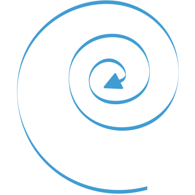 Şeffaf arkaplanda mavi okun dijital png çizimi. İzole görüntü, yön ve şekil kavramı.