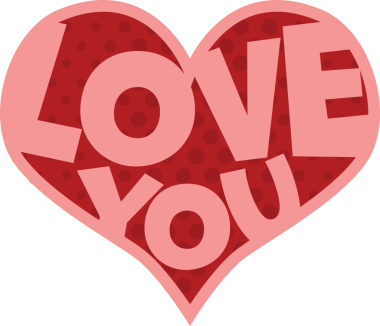 Kırmızı aşkın dijital png illüstrasyonunu şeffaf arkaplanda kırmızı kalple yazıyorsun. İzole görüntü, aşk, sevgililer günü kartı ve yazı konsepti.