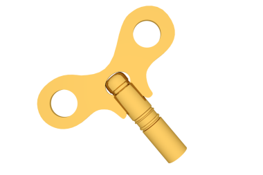 Şeffaf arkaplanda altın saatin dijital png çizimi. İzole görüntü, zaman ve şekil kavramı.