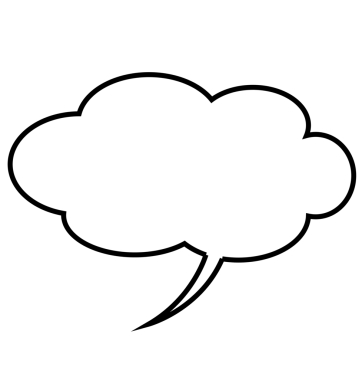 Şeffaf arkaplanda beyaz konuşma baloncuğunun dijital png çizimi. Ayrı resim, ileti, iletişim, tasarım arkaplan ve maket.