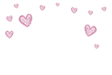 Şeffaf arkaplanda mor kalplerin dijital png çizimi. İzole görüntü, aşk ve romantizm kavramı.