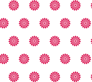 Şeffaf arkaplanda tekrarlanan çiçeklerin mor desenlerinin dijital png çizimi. İzole görüntü, kalıp ve şekil kavramı.