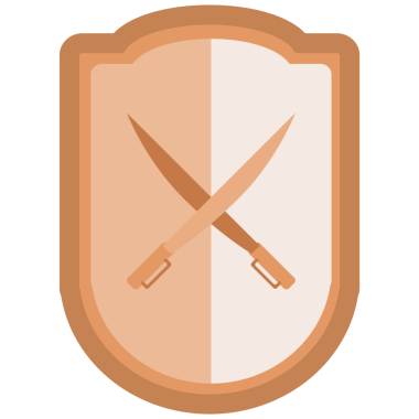 Şeffaf arka planda kılıçları olan kalkanın dijital png çizimi. İzole görüntü, cephanelik ve semboller..