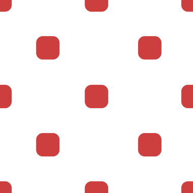 Şeffaf arkaplanda tekrarlanan kırmızı şekillerin dijital png çizimi. İzole görüntü, kalıp ve şekil kavramı.