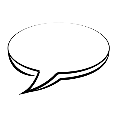 Şeffaf arkaplanda konuşma baloncuğunun dijital png çizimi. İzole görüntü, mesaj ve iletişim konsepti.