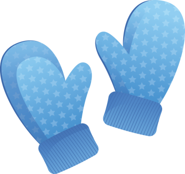 Şeffaf arka planda mavi kış eldivenlerinin dijital png çizimi. İzole görüntü, kış, kıyafetler, moda..