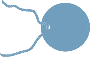 Şeffaf arkaplanda mavi hediye etiketinin dijital png çizimi. İzole görüntü, doğum günü ve kutlama.