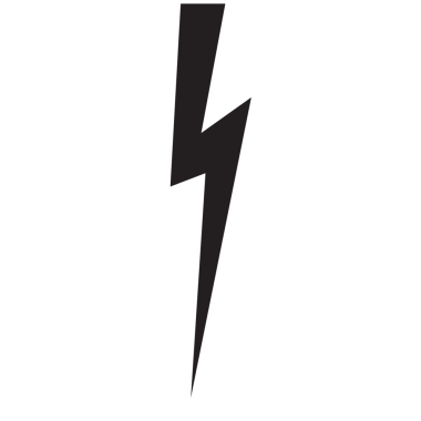 Şeffaf arkaplanda siyah gök gürültüsünün dijital png çizimi. İzole görüntü, hava, tehlike ve doğa kavramı.