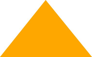 Şeffaf arkaplanda turuncu üçgenin dijital png çizimi. İzole görüntü, şekiller ve kalıp kavramı.