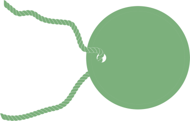 Şeffaf arkaplanı olan yeşil hediye etiketinin dijital png çizimi. İzole görüntü, hediye, doğum günü, olay, tasarım arka planı ve maket.