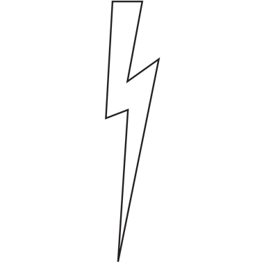 Şeffaf arkaplanda siyah şimşeğin dijital png çizimi. İzole görüntü, şekil, renk ve atmosferik fenomen kavramı.