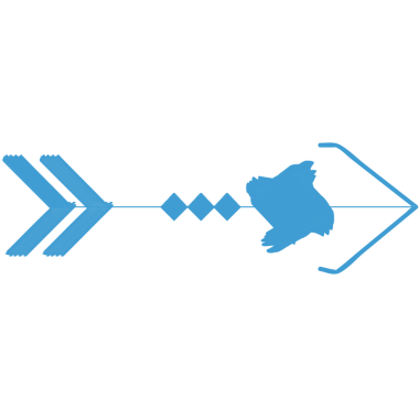 Şeffaf arkaplanda mavi sağ okun dijital png çizimi. İzole görüntü, yön ve rota.