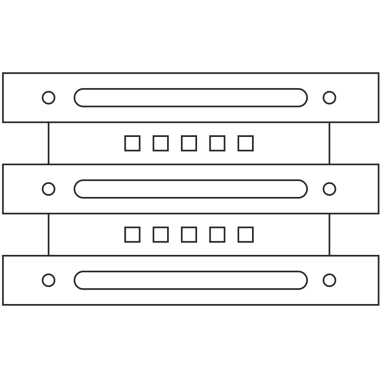 Şeffaf arkaplanda beyaz şekillerin dijital png çizimi. İzole görüntü, şekiller ve kalıp kavramı.