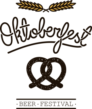 Şeffaf arka planda dekoratif oktoberfest bira festivali metninin dijital png çizimi. Ayrı bir görüntü, kutlama, olay, bilgi, duyuru.