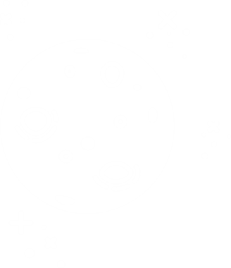 Şeffaf arkaplan üzerinde beyaz ay ve yıldızların dijital png çizimi. İzole görüntü, uzay ve astroloji kavramı.