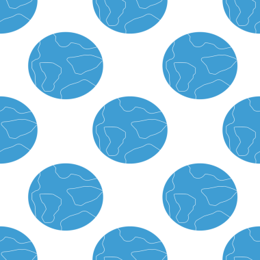 Şeffaf arkaplanda tekrarlanan kürelerin mavi desenlerinin dijital png çizimi. İzole görüntü, kalıp ve şekil kavramı.