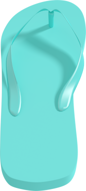 Şeffaf arkaplanda turkuaz plaj fiskiyesinin dijital png çizimi. İzole görüntü, yaz, tatil, kıyafetler..