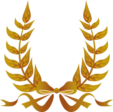 Şeffaf arkaplanlı altın yaprakların dijital png çizimi. İzole görüntü, defne, zafer.