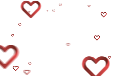 Şeffaf arkaplanda birçok kırmızı kalbin dijital png çizimi. İzole görüntü, aşk ve sevgililer günü..