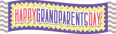Şeffaf arkaplan üzerinde mutlu büyükbabalar günü metni olan dijital png illüstrasyonu. Ayrı bir görüntü, büyükanne ve büyükbaba günü ve kutlama..