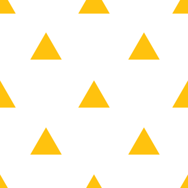 Sarı üçgenlerin dijital png illüstrasyonu saydam arkaplanda tekrarlandı. Ayrı resim, tasarım arkaplan ve maket.