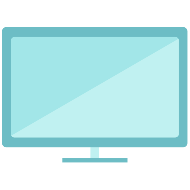 Şeffaf arkaplanda kopya alanı olan mavi TV ekranının dijital png illüstrasyonu. İzole görüntü, şekil, renk, teknoloji, eğlence ve yazma kavramı.