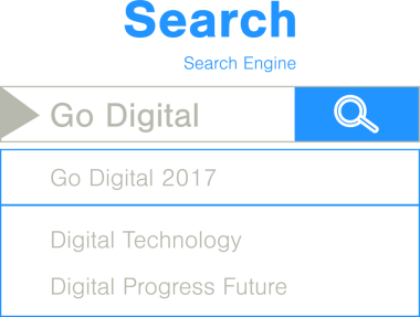 Saydam arkaplanda dijital arama kutusunun dijital png çizimi. İzole görüntü, teknoloji, dijital arayüz ve yazma kavramı.