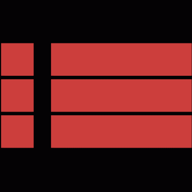 Saydam arkaplanda kopya alanı olan kırmızı şekillerin dijital png çizimi. İzole görüntü, şekiller, arkaplan tasarımı ve desen.