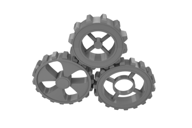 Şeffaf arkaplanda gri dişlilerin dijital png çizimi. İzole imaj, endüstri ve iş akışı kavramı.