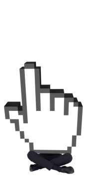 Çapraz bacaklı iş adamının dijital png fotoğrafı, şeffaf arkaplanda el işaretçisi. İzole imaj, iş, profesyoneller, jest teknolojisi ve imleç kavramı.