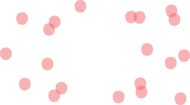 Şeffaf arkaplanda pembe noktalı şekillerin dijital png çizimi. İzole görüntü, soyutlama ve şekil kavramı.