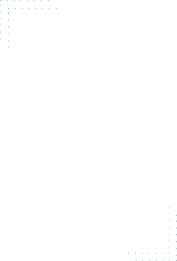 Köşelerdeki şeffaf arkaplanlı mavi noktaların dijital png çizimi. İzole görüntü, şekil, renk ve yazım kavramı.